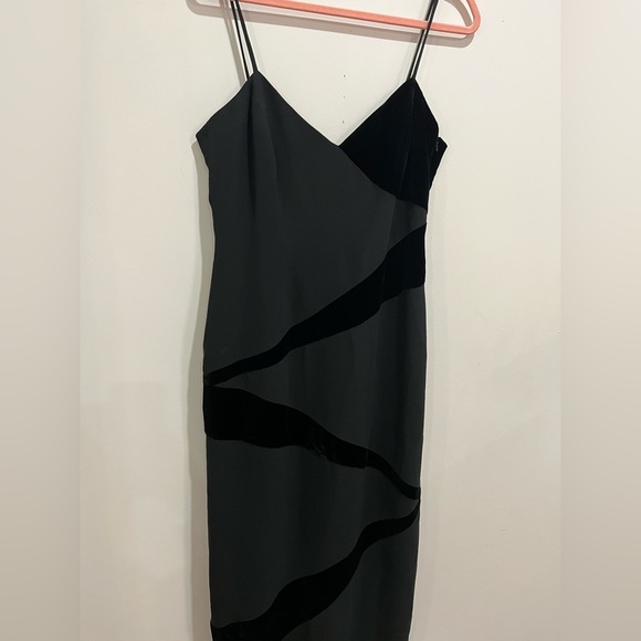 Andrea Polizzi for Rex Lester - rare vintage floor length gown - velour - size L - Picture 8 of 11